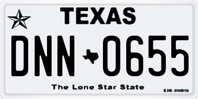 TX license plate DNN0655
