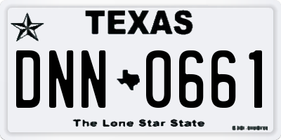TX license plate DNN0661
