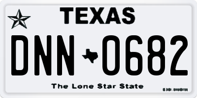 TX license plate DNN0682