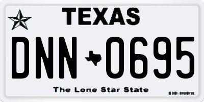TX license plate DNN0695