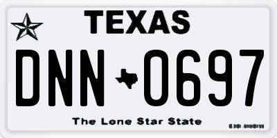 TX license plate DNN0697