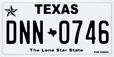 TX license plate DNN0746