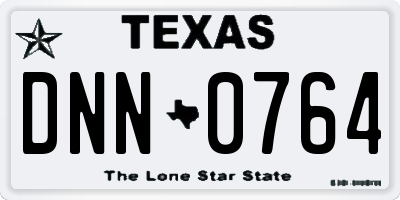 TX license plate DNN0764