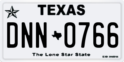 TX license plate DNN0766