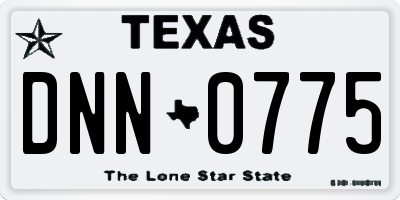 TX license plate DNN0775