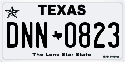 TX license plate DNN0823