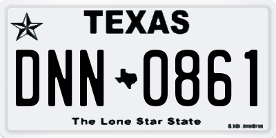 TX license plate DNN0861