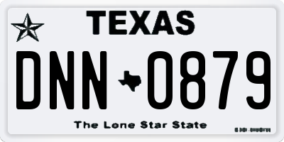 TX license plate DNN0879