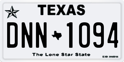 TX license plate DNN1094