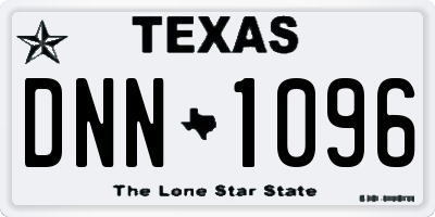TX license plate DNN1096