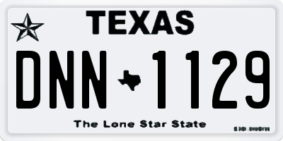 TX license plate DNN1129