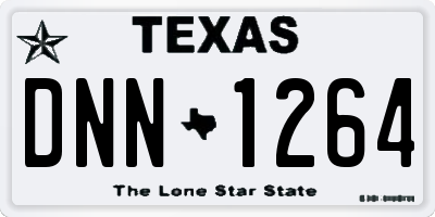TX license plate DNN1264