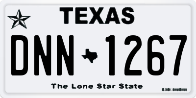 TX license plate DNN1267