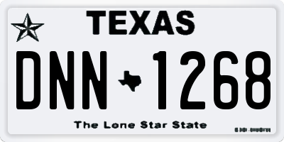 TX license plate DNN1268