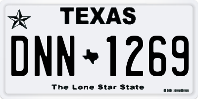 TX license plate DNN1269
