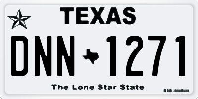 TX license plate DNN1271