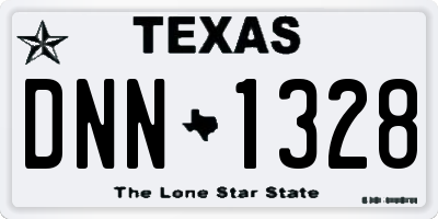 TX license plate DNN1328