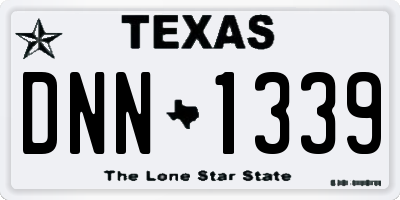 TX license plate DNN1339