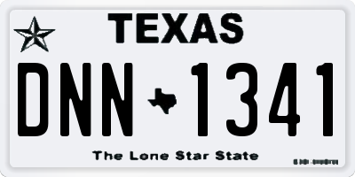TX license plate DNN1341