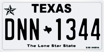 TX license plate DNN1344