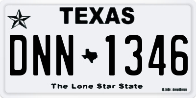TX license plate DNN1346