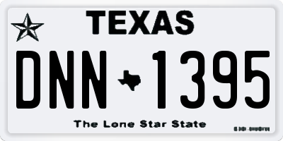 TX license plate DNN1395