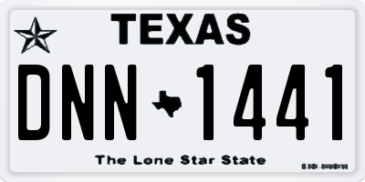 TX license plate DNN1441
