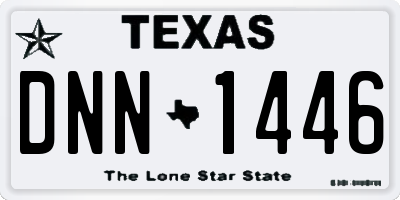 TX license plate DNN1446