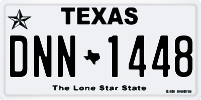 TX license plate DNN1448
