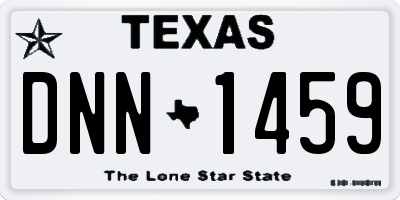 TX license plate DNN1459