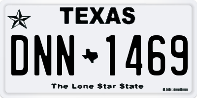 TX license plate DNN1469