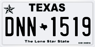 TX license plate DNN1519