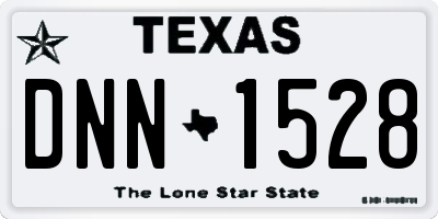 TX license plate DNN1528