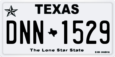TX license plate DNN1529