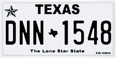 TX license plate DNN1548