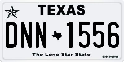 TX license plate DNN1556