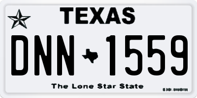 TX license plate DNN1559