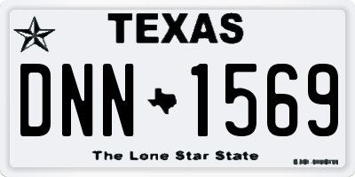 TX license plate DNN1569