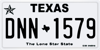 TX license plate DNN1579