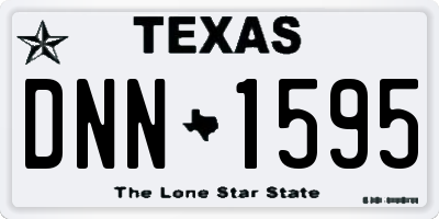 TX license plate DNN1595