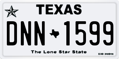TX license plate DNN1599