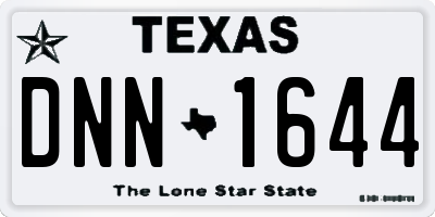 TX license plate DNN1644