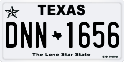 TX license plate DNN1656
