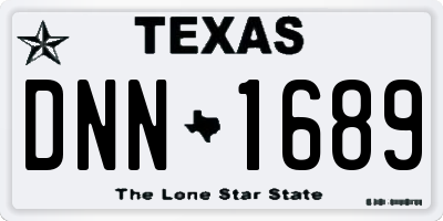 TX license plate DNN1689