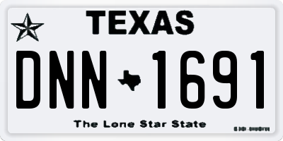 TX license plate DNN1691