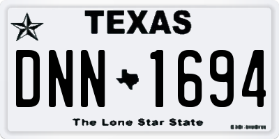TX license plate DNN1694