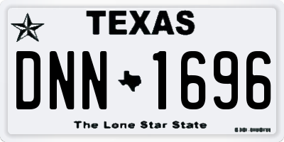 TX license plate DNN1696