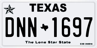 TX license plate DNN1697