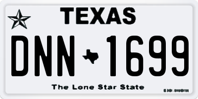 TX license plate DNN1699