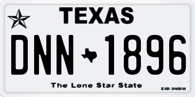 TX license plate DNN1896